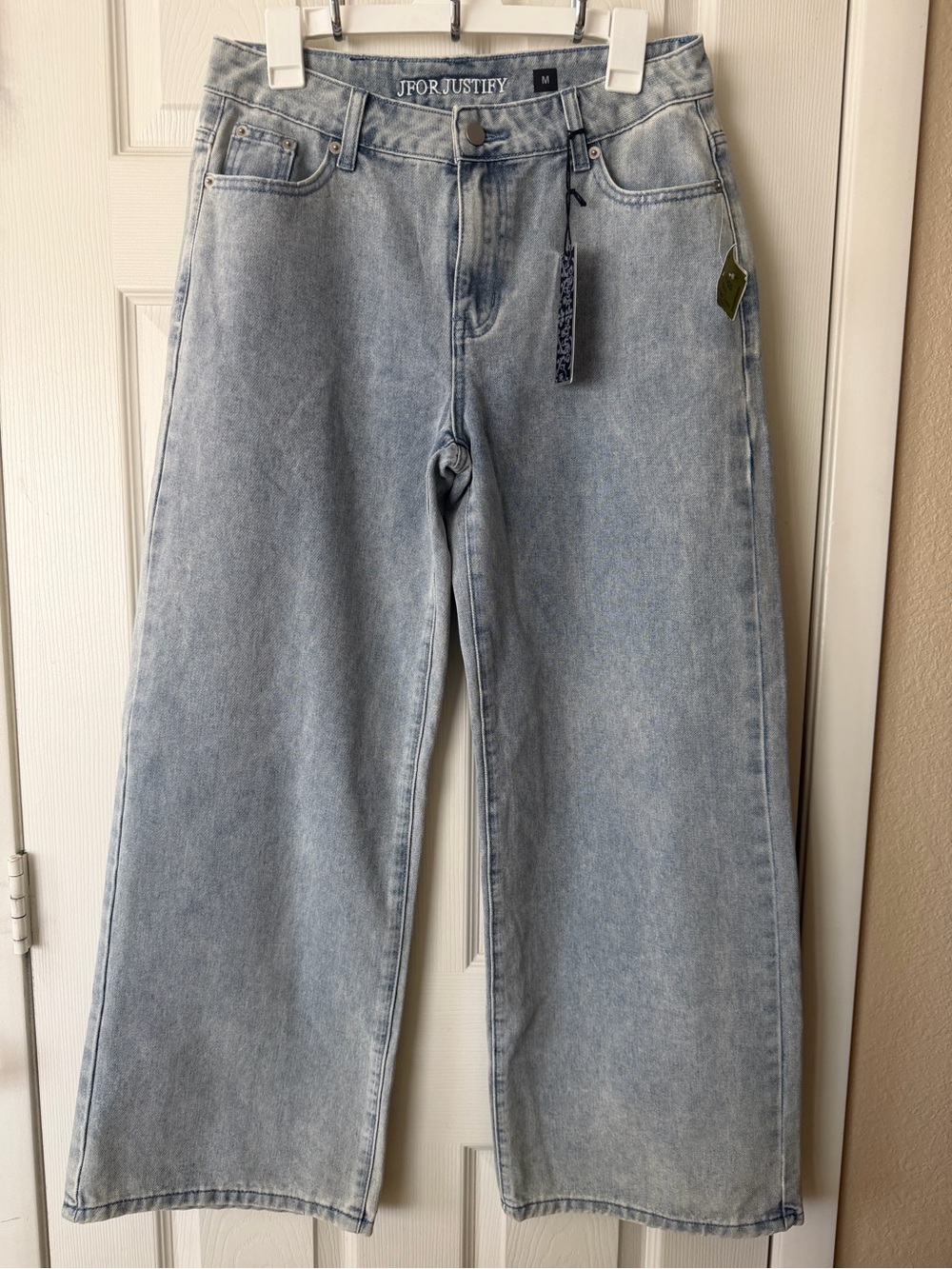 J for Justify Light Blue Wide-Leg Jeans